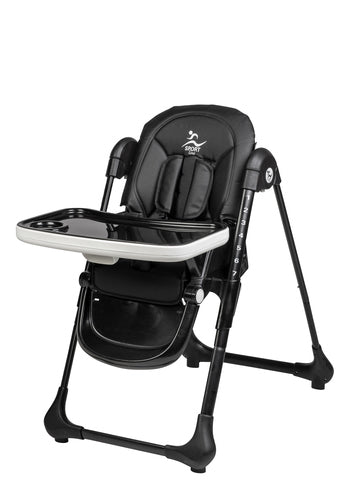 כיסא אוכל COMODO שחור Sport Line